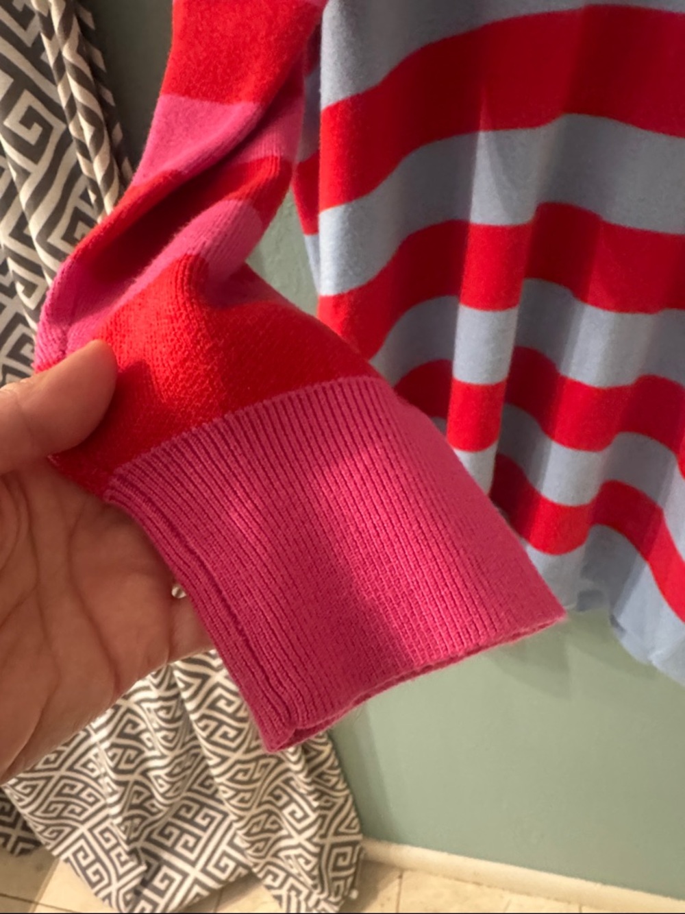 Maeve Multicolor Striped Long-Sleeve Polo Sweater Dress - Picture 3 of 4